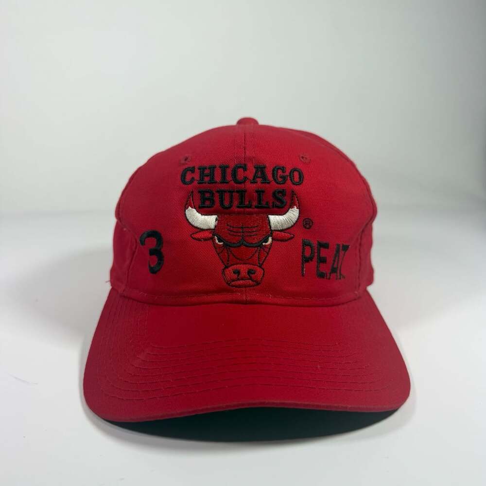 Vintage Chicago Bulls 3 Peat 1993 NBA Champions The G Cap Snapback Hat